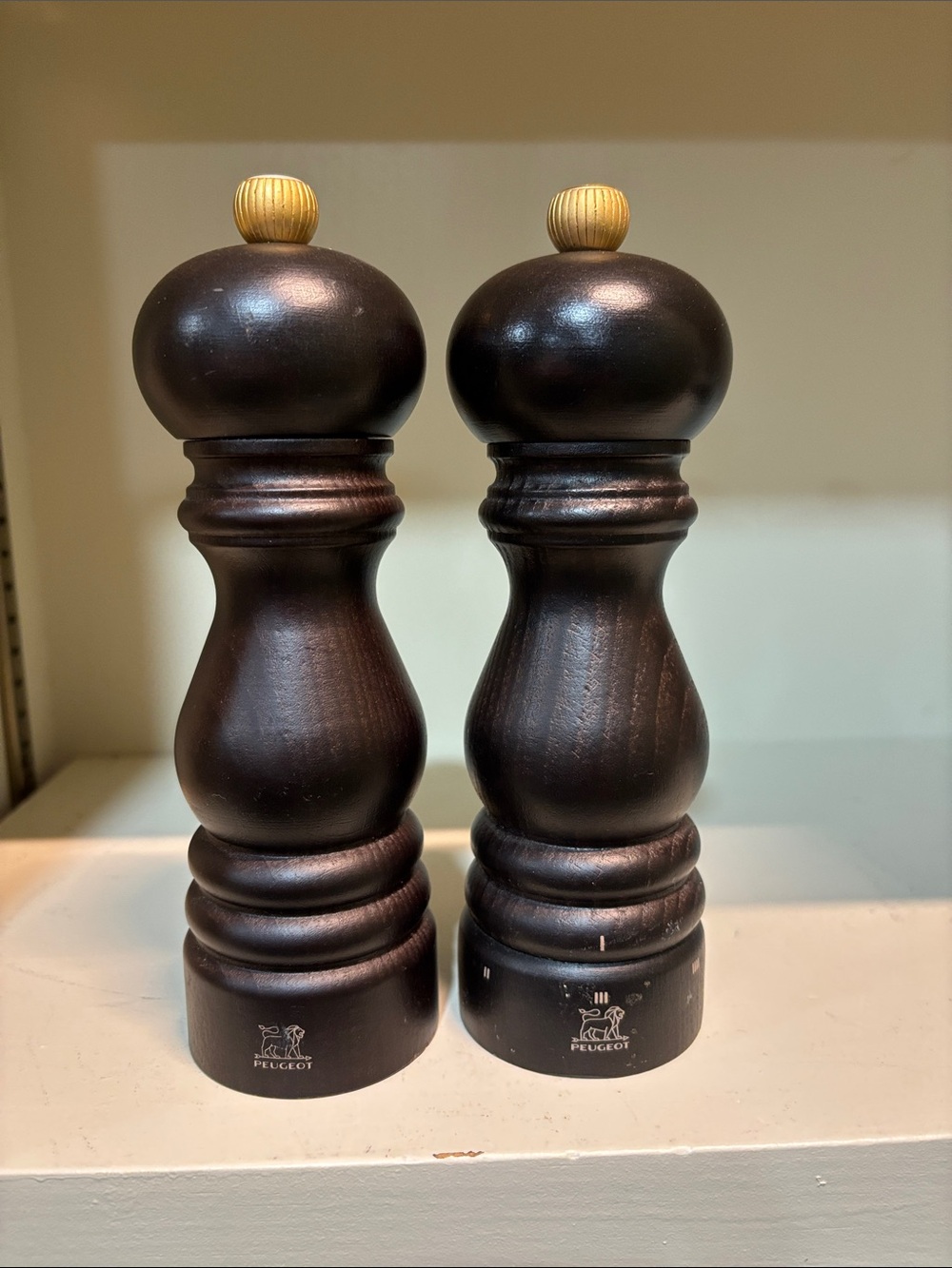 Peugeot Dark Wood Pepper and Salt Mills - Pair